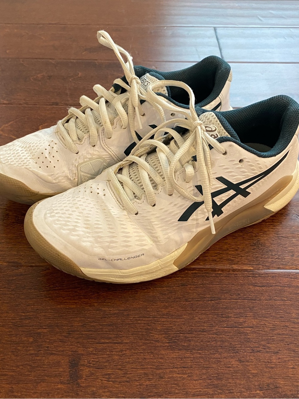 ASICS Men's Gel-Challenger 14 Tennis/Pickleball Shoes White Green- Size 7  W8.
